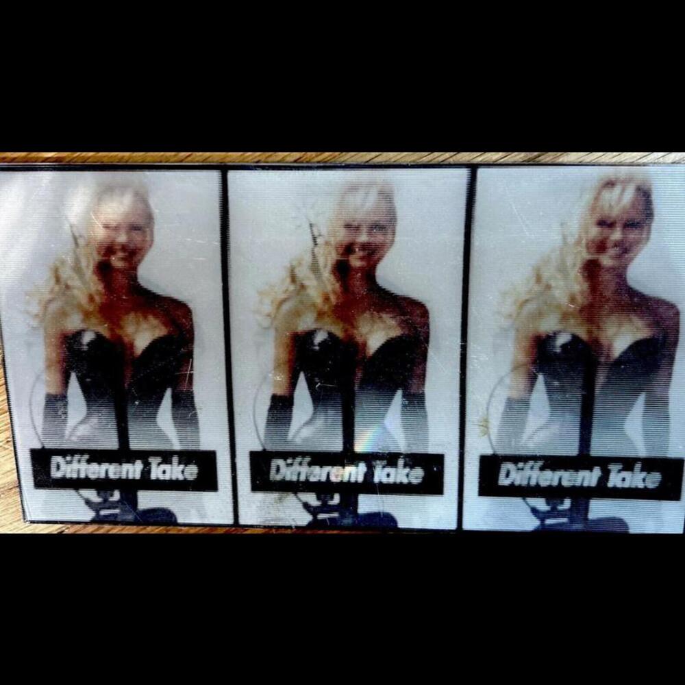 Custom  3D Lenticular,FOR Comedy Central PAM ANDERSON Advertisement, 8x4.25”🔥